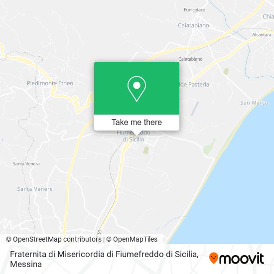 Fraternita di Misericordia di Fiumefreddo di Sicilia map