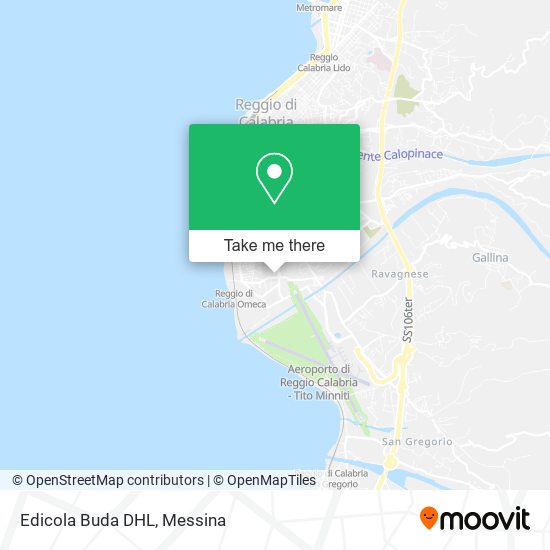 Edicola Buda DHL map