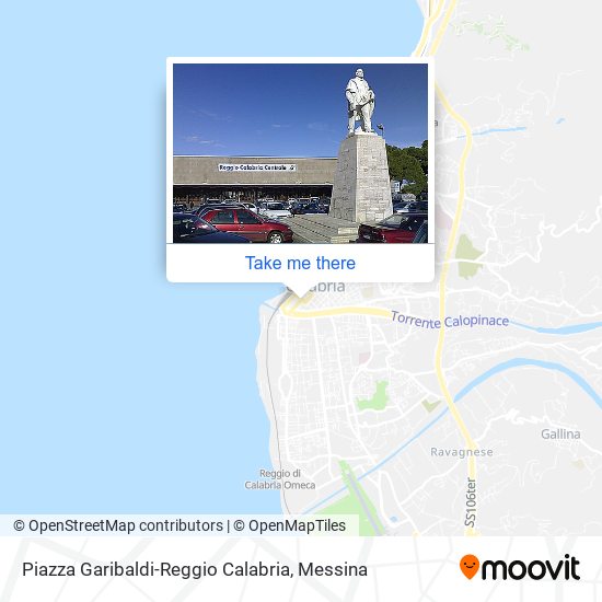 Piazza Garibaldi-Reggio Calabria map