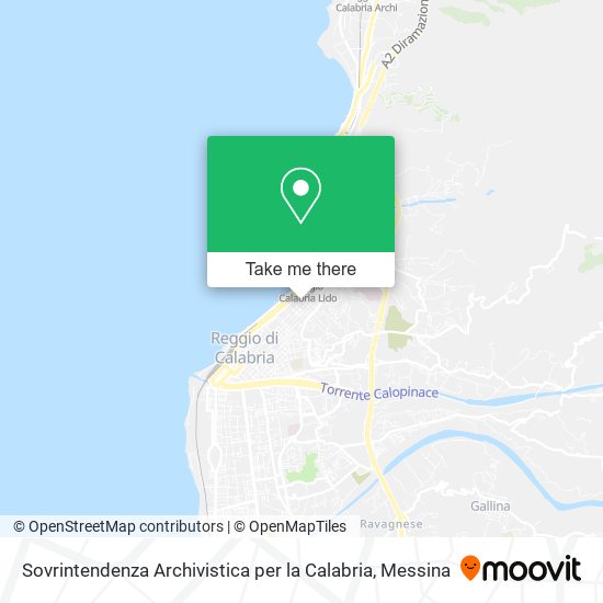 Sovrintendenza Archivistica per la Calabria map