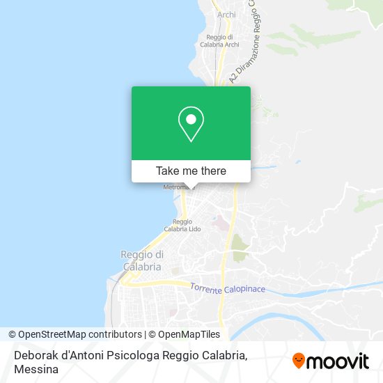 Deborak d'Antoni Psicologa Reggio Calabria map