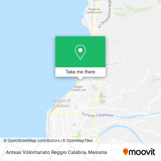 Anteas Volontariato Reggio Calabria map