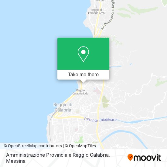 Amministrazione Provinciale Reggio Calabria map