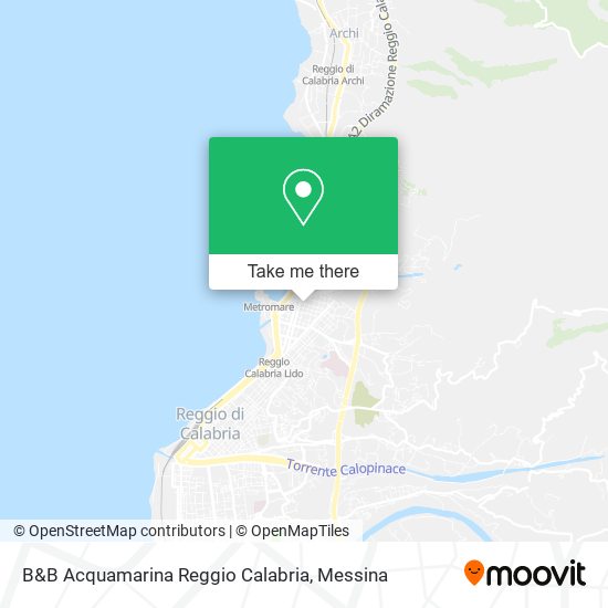 B&B Acquamarina Reggio Calabria map