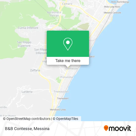 B&B Contesse map