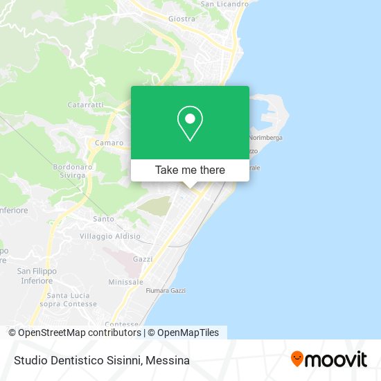 Studio Dentistico Sisinni map