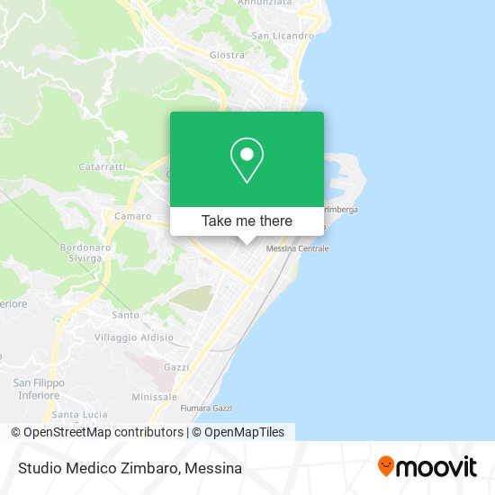 Studio Medico Zimbaro map