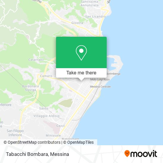Tabacchi Bombara map