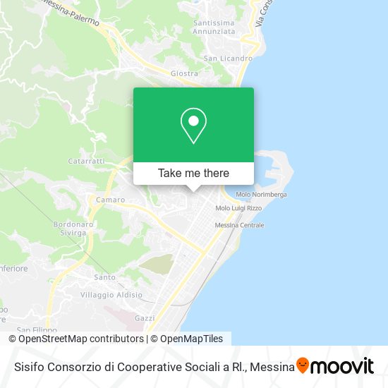 Sisifo Consorzio di Cooperative Sociali a Rl. map