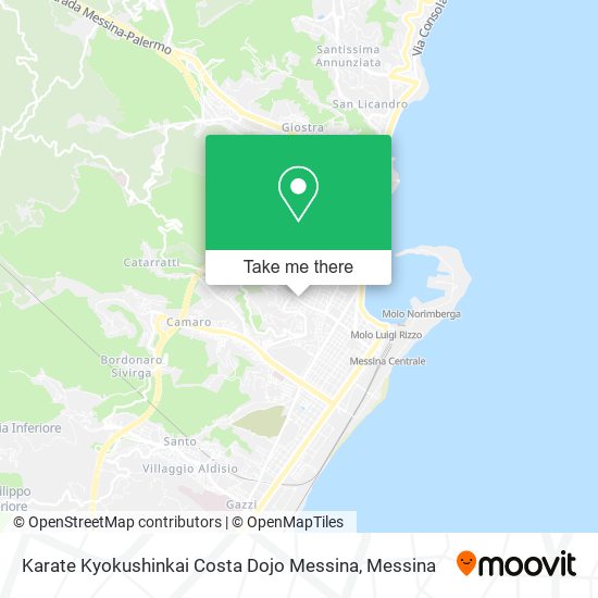 Karate Kyokushinkai Costa Dojo Messina map