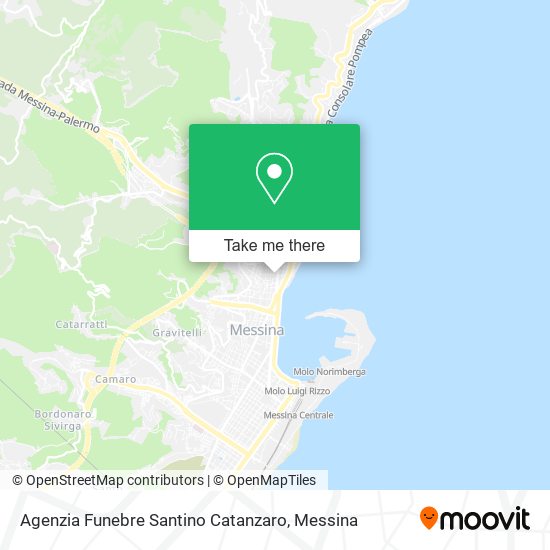 Agenzia Funebre Santino Catanzaro map