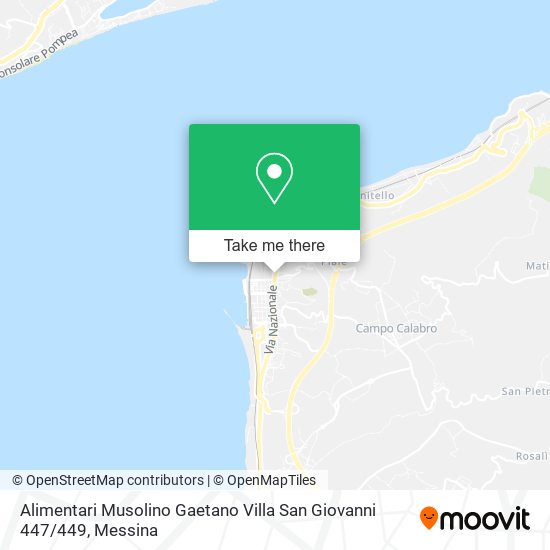 Alimentari Musolino Gaetano Villa San Giovanni 447 / 449 map
