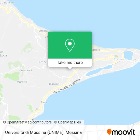 University of Messina map