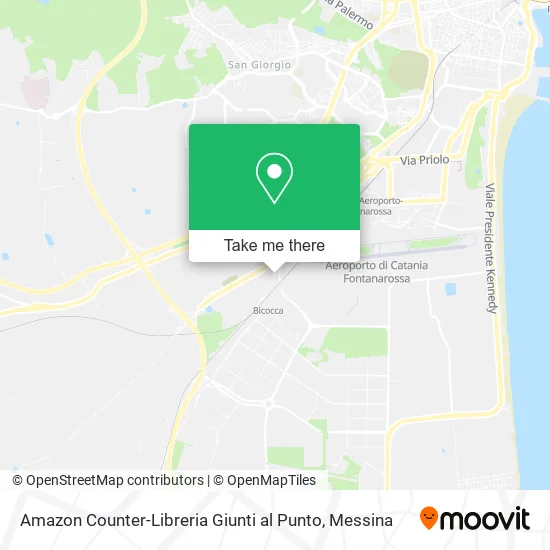 Amazon Counter-Libreria Giunti al Punto map