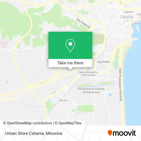 Urban Store Catania map