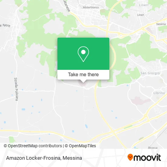Amazon Locker-Frosina map
