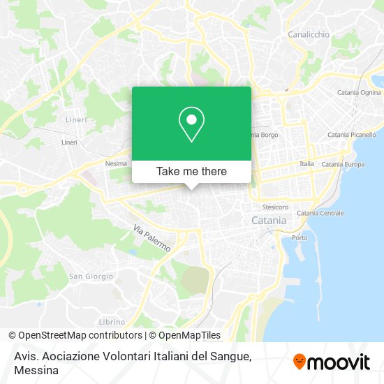 Avis. Aociazione Volontari Italiani del Sangue map