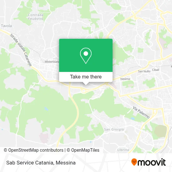 Sab Service Catania map
