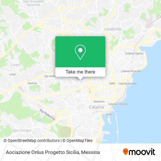 Aociazione Onlus Progetto Sicilia map