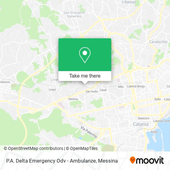 P.A. Delta Emergency Odv - Ambulanze map