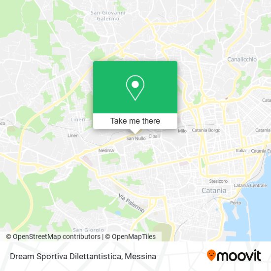 Dream Sportiva Dilettantistica map