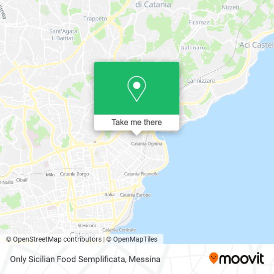 Only Sicilian Food Semplificata map