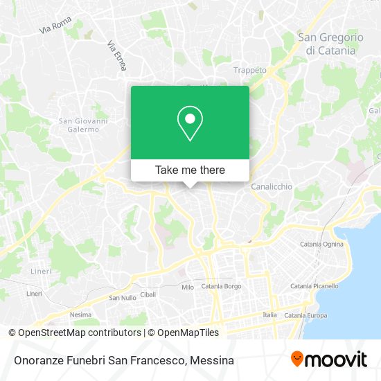 Onoranze Funebri San Francesco map