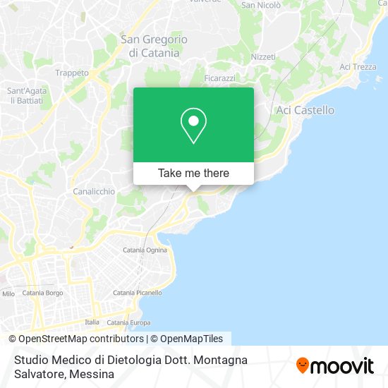 Studio Medico di Dietologia Dott. Montagna Salvatore map