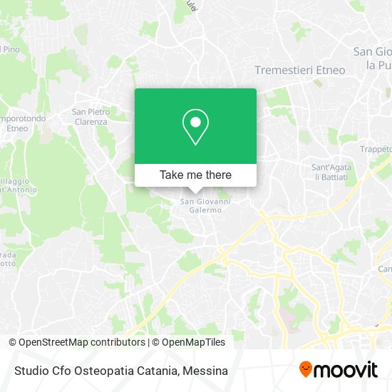 Studio Cfo Osteopatia Catania map