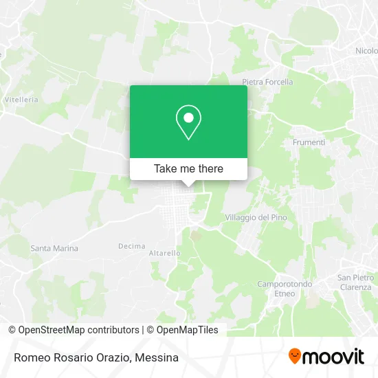 Romeo Rosario Orazio map