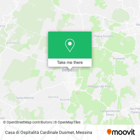Casa di Ospitalità Cardinale Dusmet map