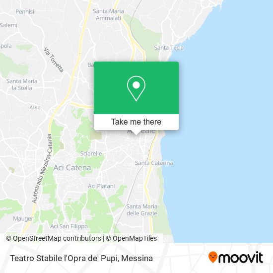 Teatro Stabile l'Opra de' Pupi map