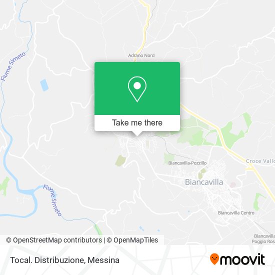 Tocal. Distribuzione map