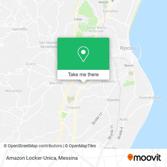 Amazon Locker-Unica map