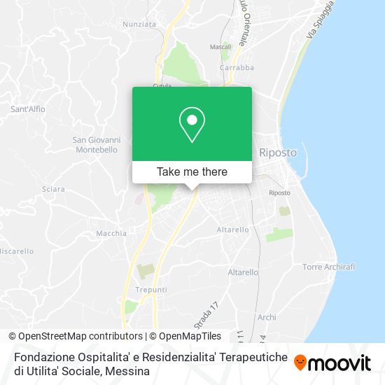 Fondazione Ospitalita' e Residenzialita' Terapeutiche di Utilita' Sociale map