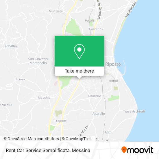 Rent Car Service Semplificata map
