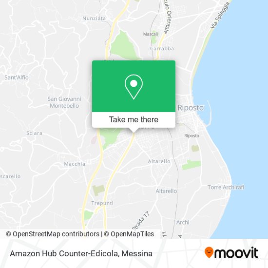 Amazon Hub Counter-Edicola map