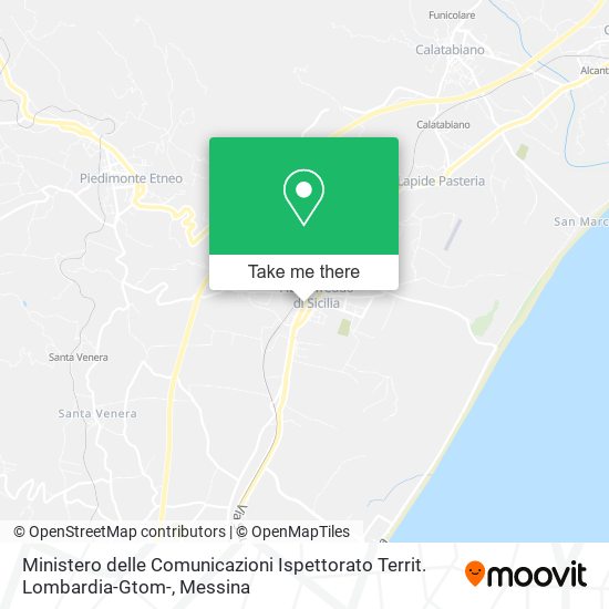 Ministero delle Comunicazioni Ispettorato Territ. Lombardia-Gtom- map