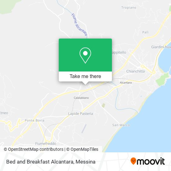 Bed and Breakfast Alcantara map