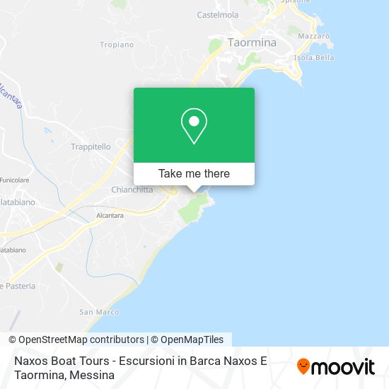 Naxos Boat Tours - Escursioni in Barca Naxos E Taormina map
