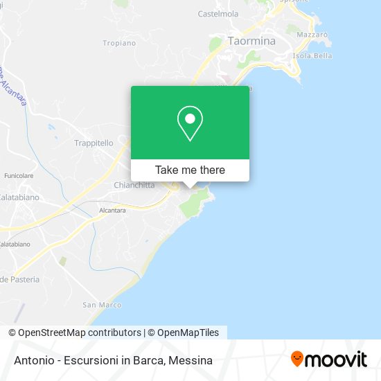 Antonio - Escursioni in Barca map