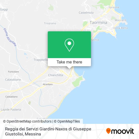 Reggia dei Servizi Giardini-Naxos di Giuseppe Giustolisi map