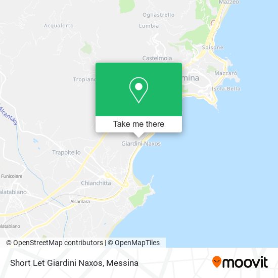 Short Let Giardini Naxos map