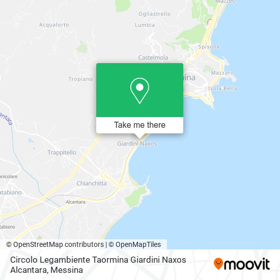 Circolo Legambiente Taormina Giardini Naxos Alcantara map
