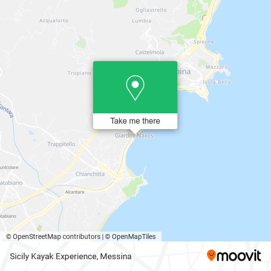 Sicily Kayak Experience map