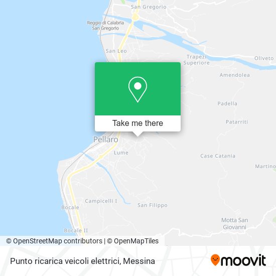 Punto ricarica veicoli elettrici map