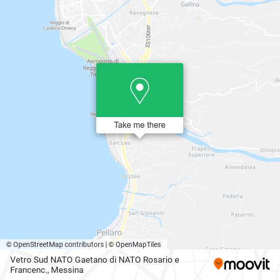 Vetro Sud NATO Gaetano di NATO Rosario e Francenc. map