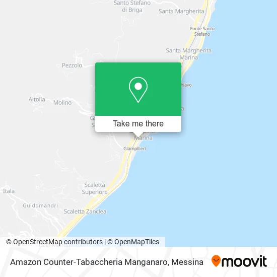 Amazon Counter-Tabaccheria Manganaro map