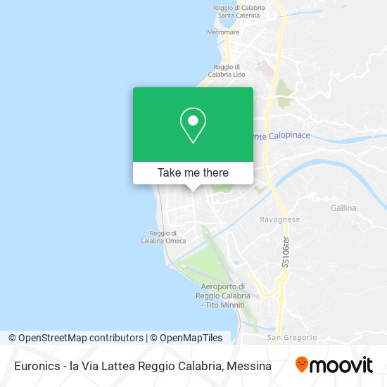 Euronics - la Via Lattea Reggio Calabria map