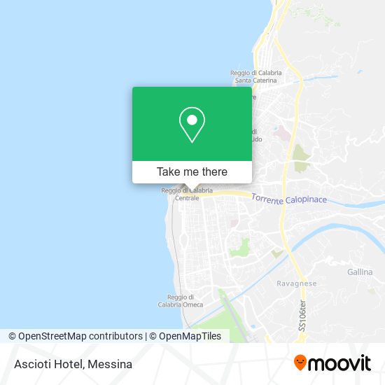 Ascioti Hotel map